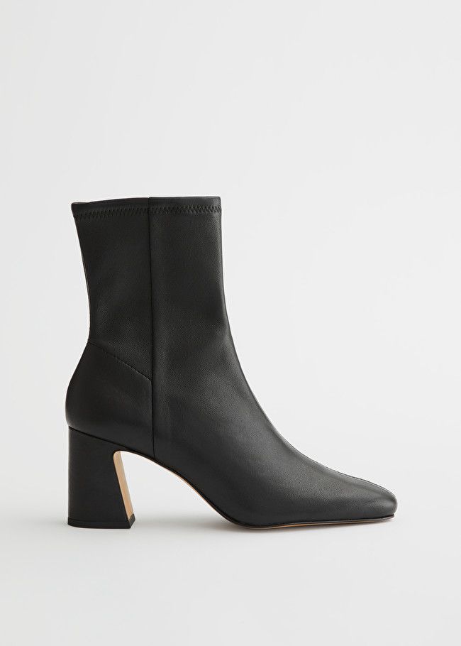 Almond Toe Leather Sock Boots | & Other Stories (EU + UK)