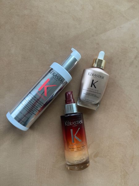 Kerastase is having their friends and family sale which is a site wide sale. Here are a few of my top picks from them.

If you have been following for any period of time, you know how obsessed I am with 8H Night Serum. This is the one product in my routine that has stayed consistent for YEARS. Think of it like a hair oil + all the hair benefits but since it is a serum, there is no oily residue and it does not weight down your hair. I love using this before bed (I sleep with my hair in a bun + claw clip) you wake up with the smoothest and most frizz free hair. It is truly a holy grail item for me.

The Pre Shampoo Treatment is a easy item to add into your routine. If you go multiple days without a wash, I think double shampooing is so important. Think of it like double cleansing your face. The Pre-Shampoo treatment will work to get all the build up out and keep your scalp clean. You would just go in with your normal favorite shampoo after this step. The key to healthy hair is a healthy scalp, this extra step will make such a difference 

Speaking of scalp, I love this scalp serum because it really promotes healthy growth. It is lightweight and you can use it on dry hair too and it doesn’t leave a residue. I personally love to use it on days where I wash my hair. They have so many scalp serums to choose from depending on your needs. I also love the one that is targeted for dandruff because during this time of year, my scalp tends to be more dry.

Kerastase rarely has sitewide sales like this, so this is a great time to stock up on your favorite products or purchase anything you have been eyeing or wanting to try us

@kerastase_official #KerastasePartner 