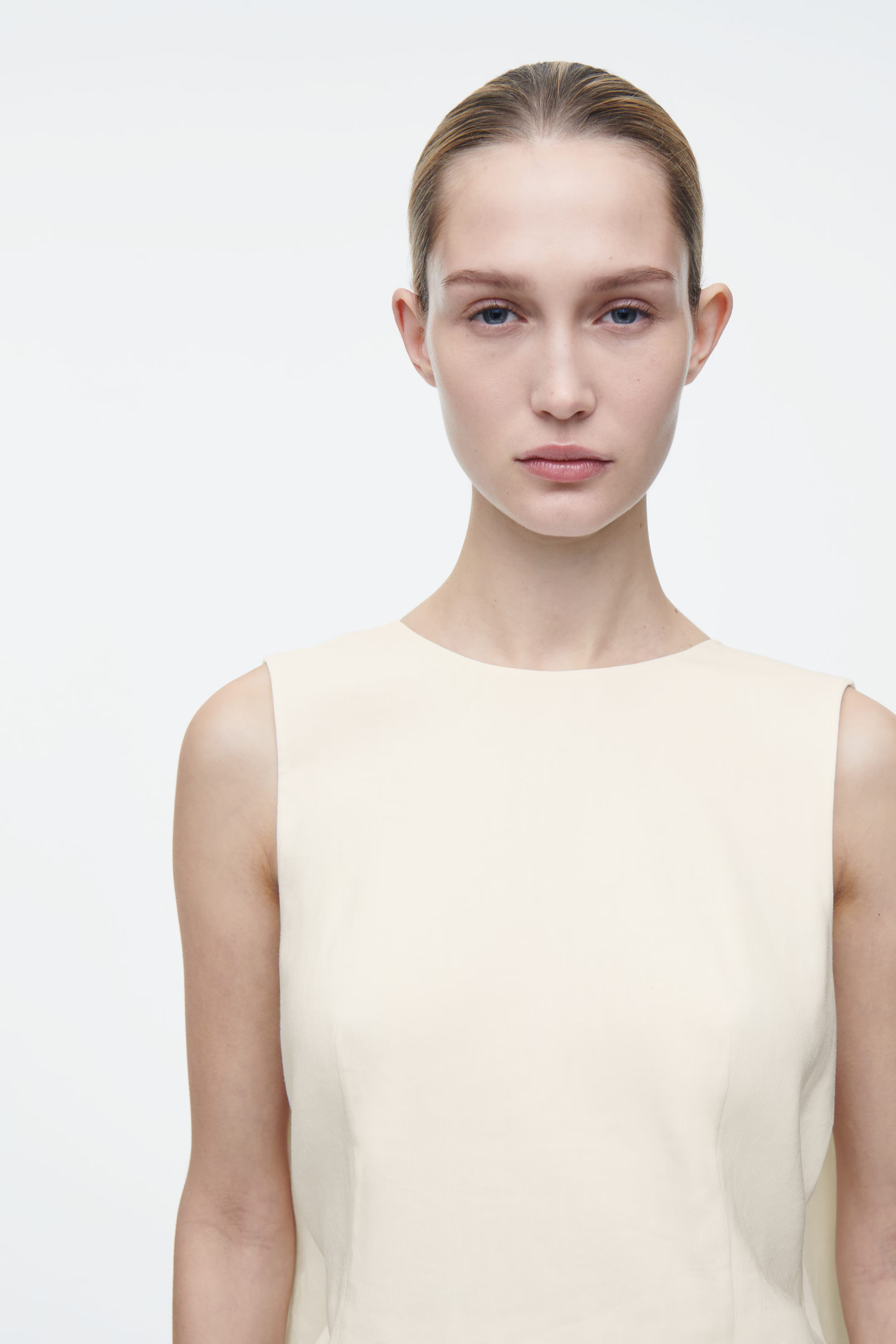 DECONSTRUCTED OPEN-BACK TOP - ECRU | COS UK