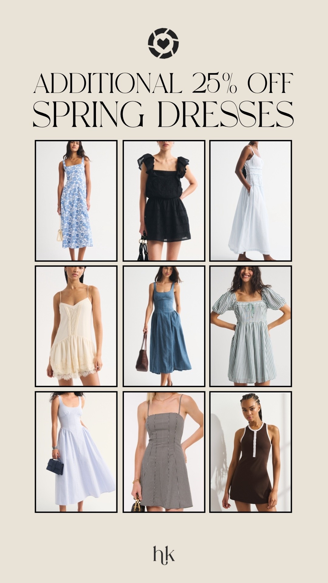 Spring dresses from Abercrombie 25% off + additional 25% off with exclusive LTK code