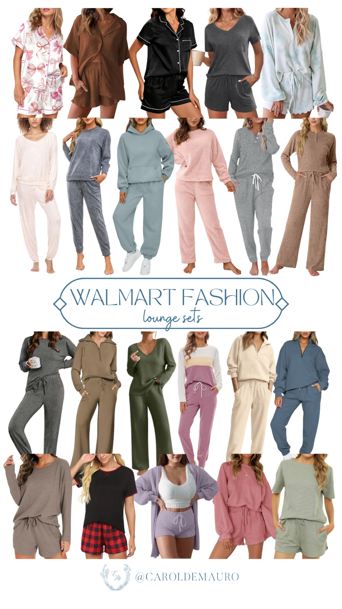 Lounge sets that are as cozy as they are cute? Yes, please! Walmart Fashion has a ton of adorable and affordable loungewear sets perfect for chilling at home or running errands so make sure to check these out before they run out of stock. 
#comfortstyle #sleepwear #laidbacklook #airportoutfit

#LTKFindsUnder100 #LTKSeasonal #LTKStyleTip