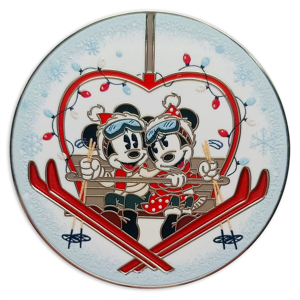 Mickey and Minnie Mouse Holiday Pin | Disney Store