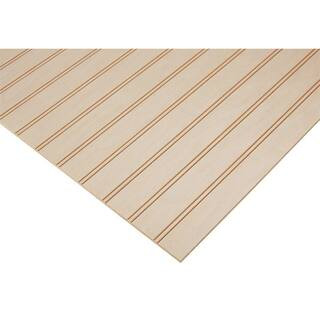 Columbia Forest Products 1/4 in. x 4 ft. x 4 ft. PureBond Maple 1-1/2 in. Beaded Plywood Project ... | The Home Depot