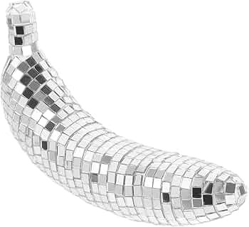 IMIKEYA Banana Disco Ball Disco Ball Banana Decor, Mirror Ball Fruit Shape Reflective Ball Glitte... | Amazon (US)