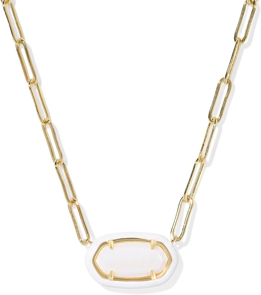 Kendra Scott Elisa Enamel Frame Paperclip Necklace, Fashion Jewelry for Women | Amazon (US)