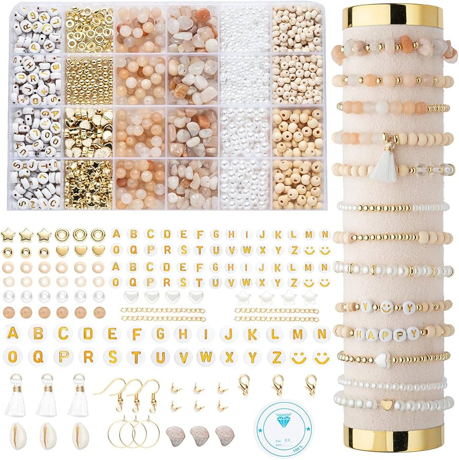 Xylise Jewelry Making Supplies Kit Natural Stone Beads for Irregular Natural Stone with for DIY C... | Amazon (US)