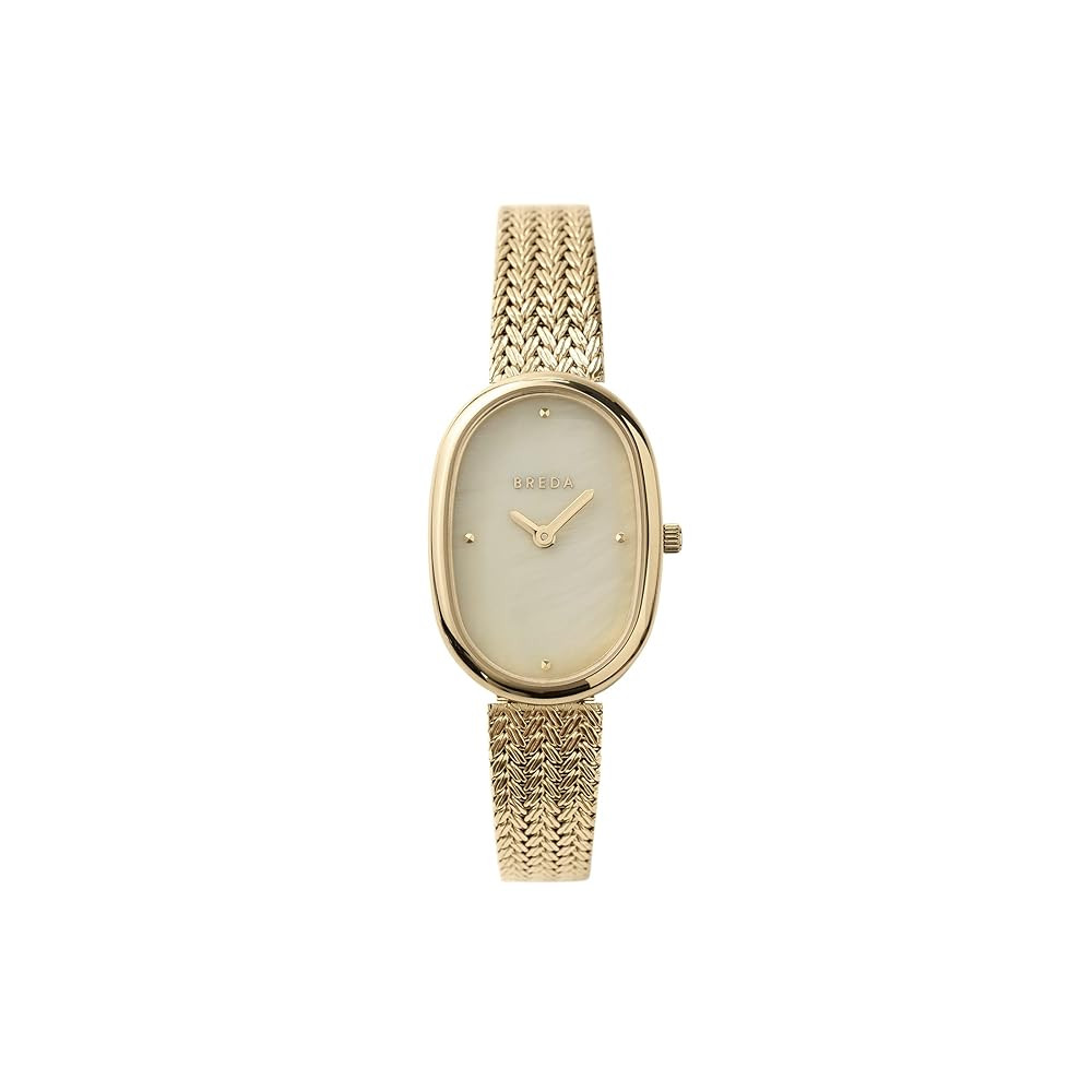 Breda Women's 'Jane Tethered' Gold and Mesh Bracelet Watch, 23MM | Amazon (US)