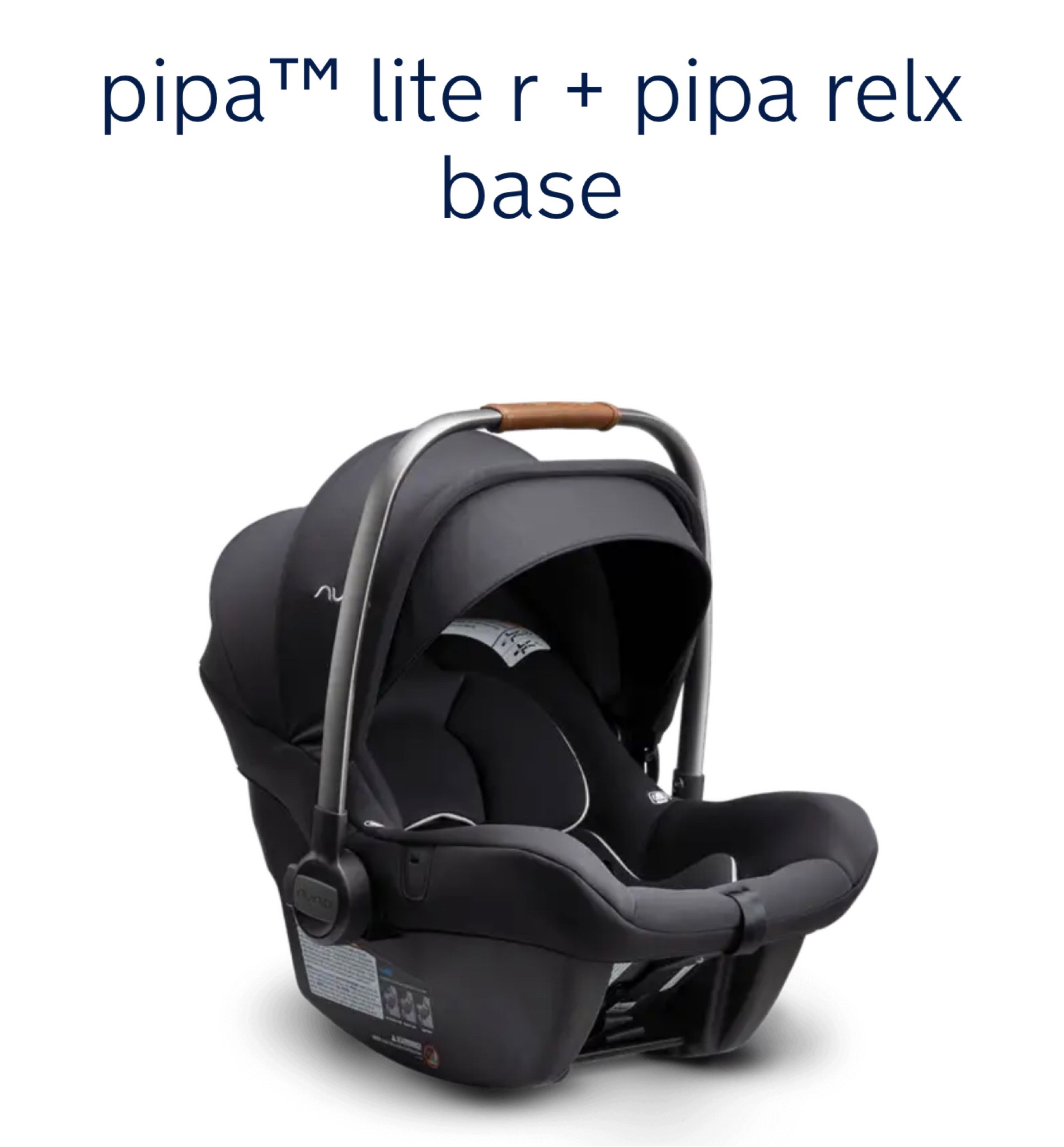 Nuna Pipa Lite R + Pipa Relx Base | Infant Car Seat and Base | color: Caviar

#LTKbaby #LTKfamily #LTKtravel