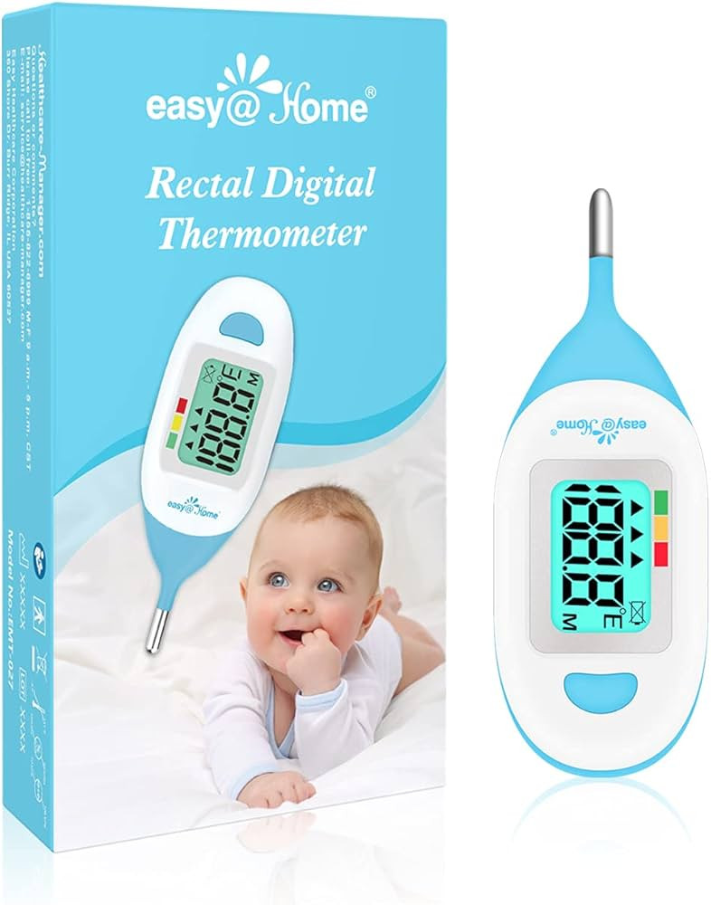 Baby Rectal Thermometer with Fever Indicator - Easy@Home Perfect Newborn and Infant Digital Therm... | Amazon (US)