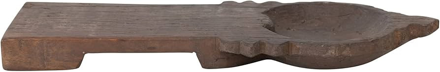 Creative Co-Op Reclaimed Wood Vintage Reproduction Diya, Natural Decorative Accents, 17" L x 6" W... | Amazon (US)
