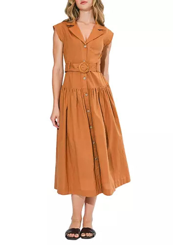 Women's Kennedy V-Neck Midi Shirtdress | Belk