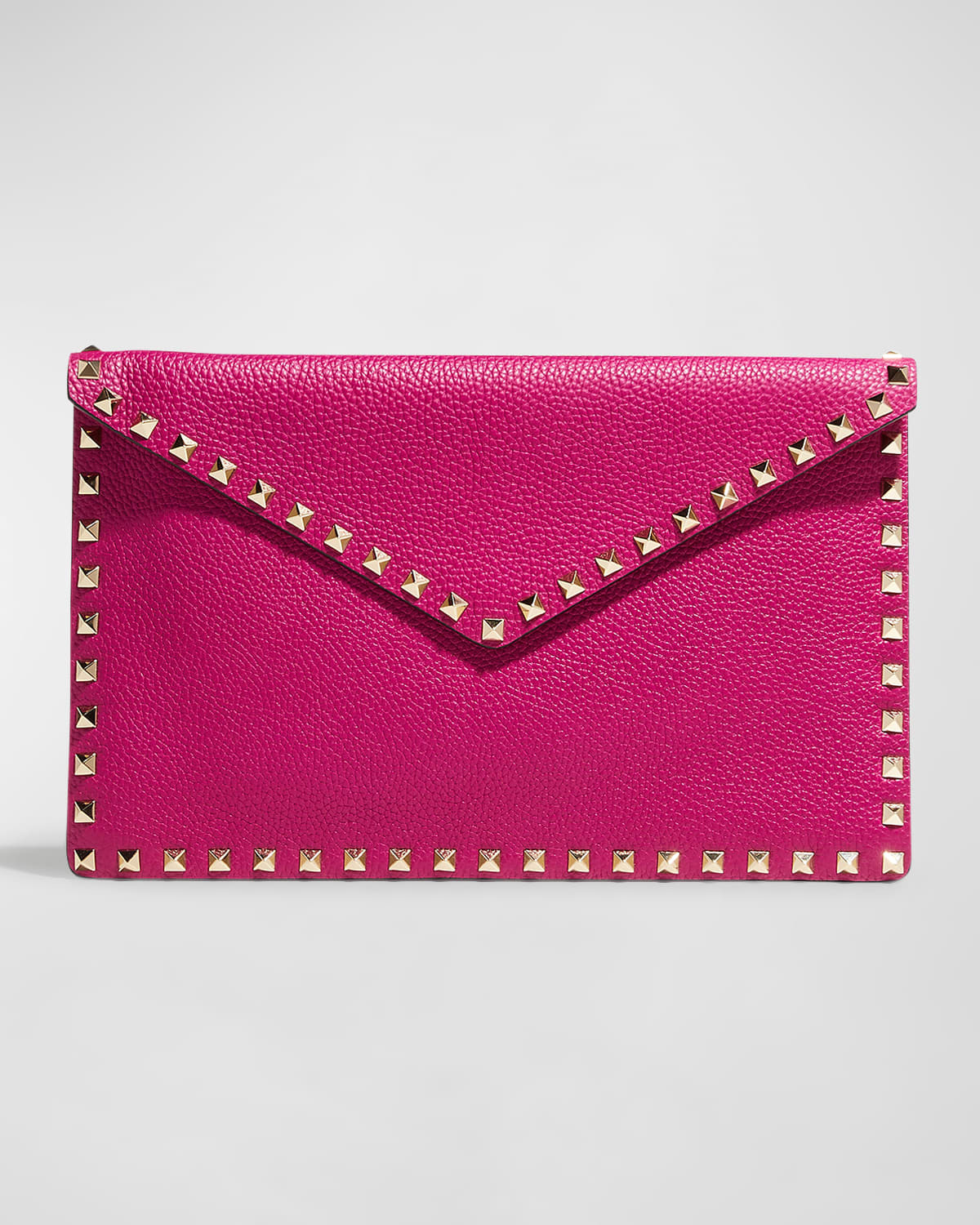 Rockstud Large Envelope Clutch Bag | Neiman Marcus