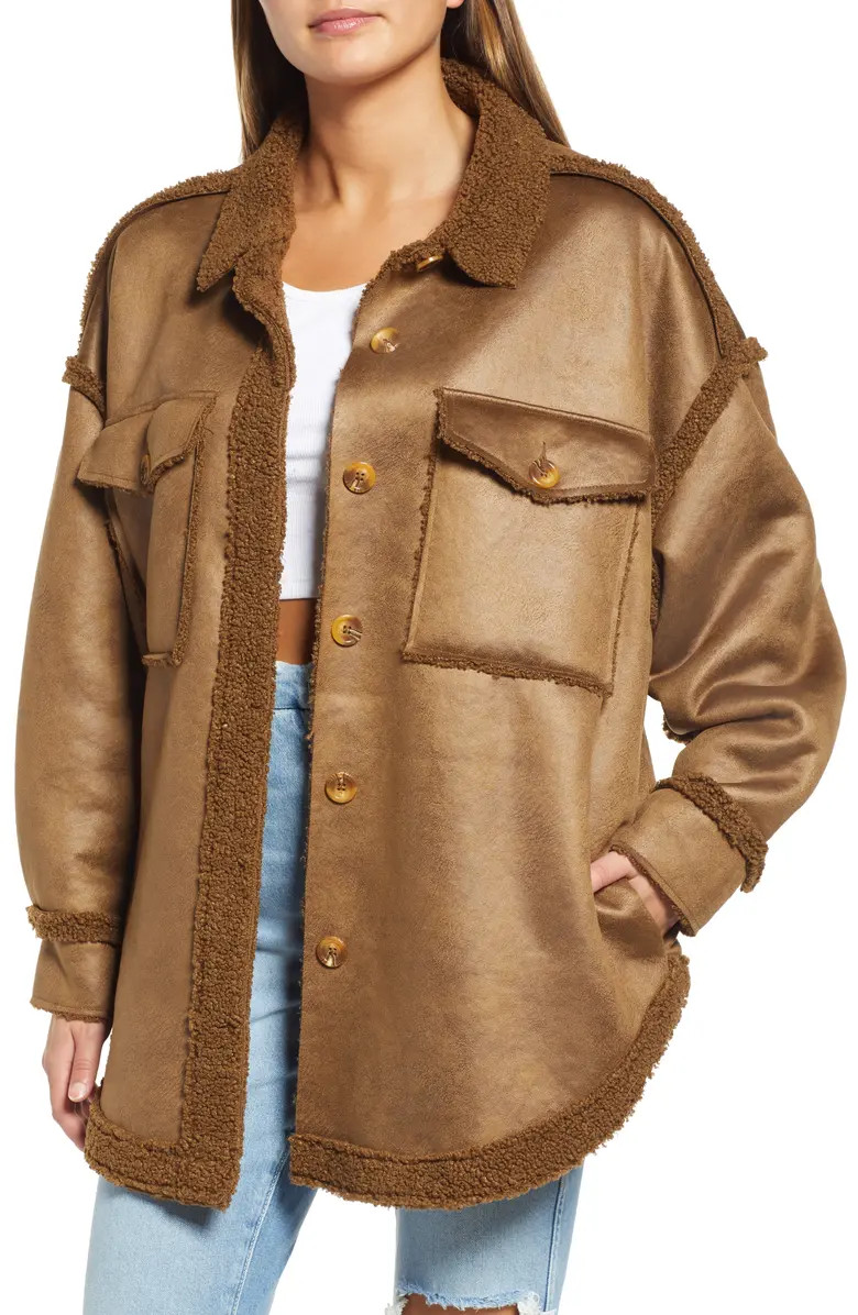 Faux Shearling Coat | Nordstrom