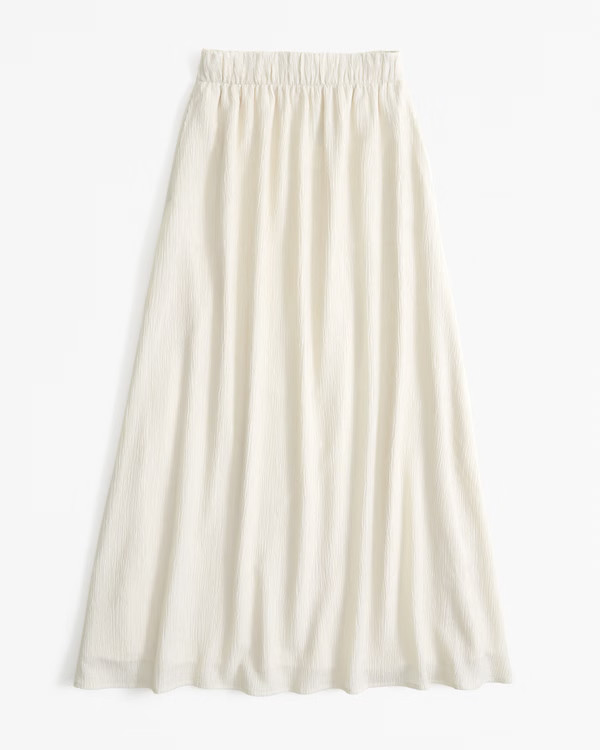 Crinkle Flowy Maxi Skirt | Abercrombie & Fitch (US)