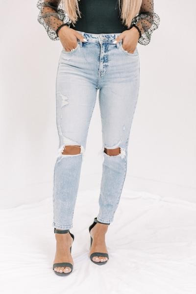 Eunina Starry Night Mom Jeans | Lane 201 Boutique