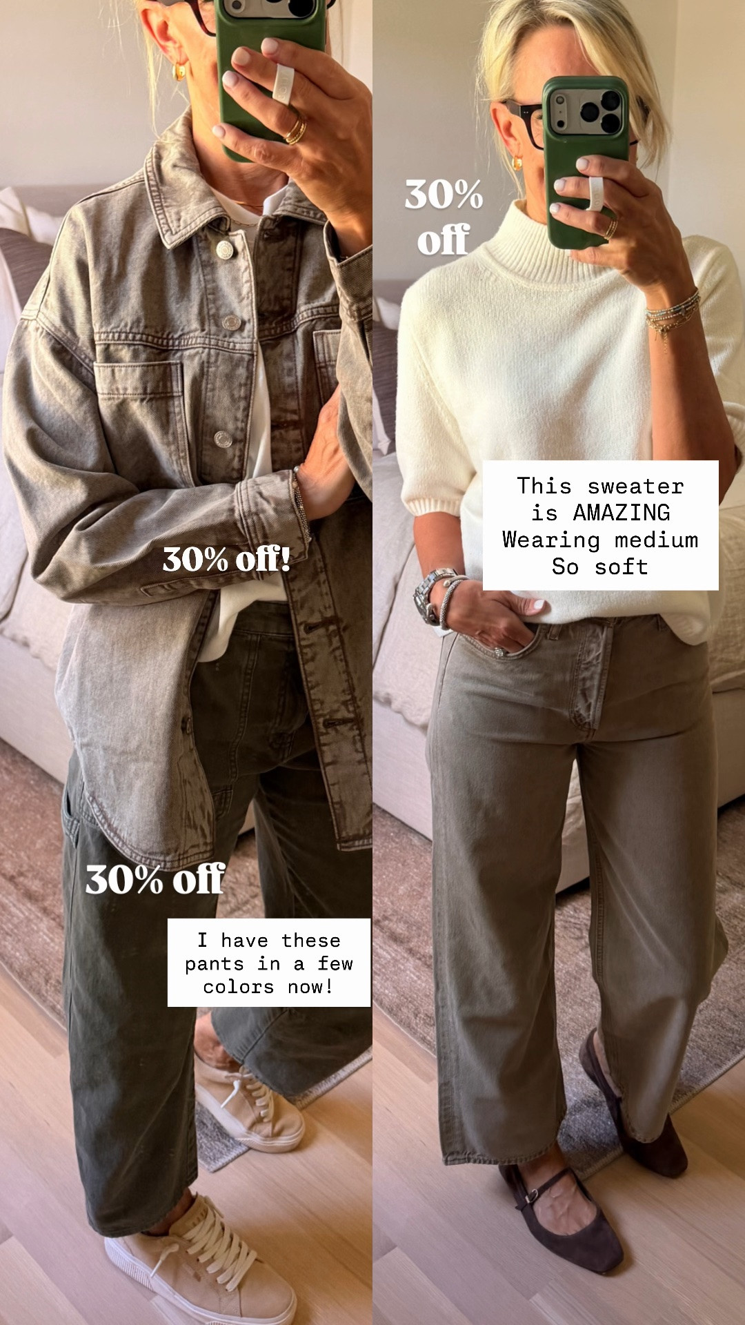 30% off at gap. Some of these styles are already on sale and the code stacks.

Use code. YOURS to get additional 30% off 

Denim - tts 
Shirt jacket – Small, true to size
Short sleeve turtleneck sweater – sized up, one to a medium 
￼￼

#LTKootd #LTKSaleAlert #LTKOver40