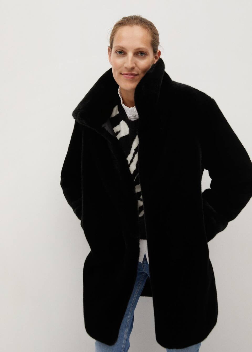 Faux fur coat | MANGO (US)