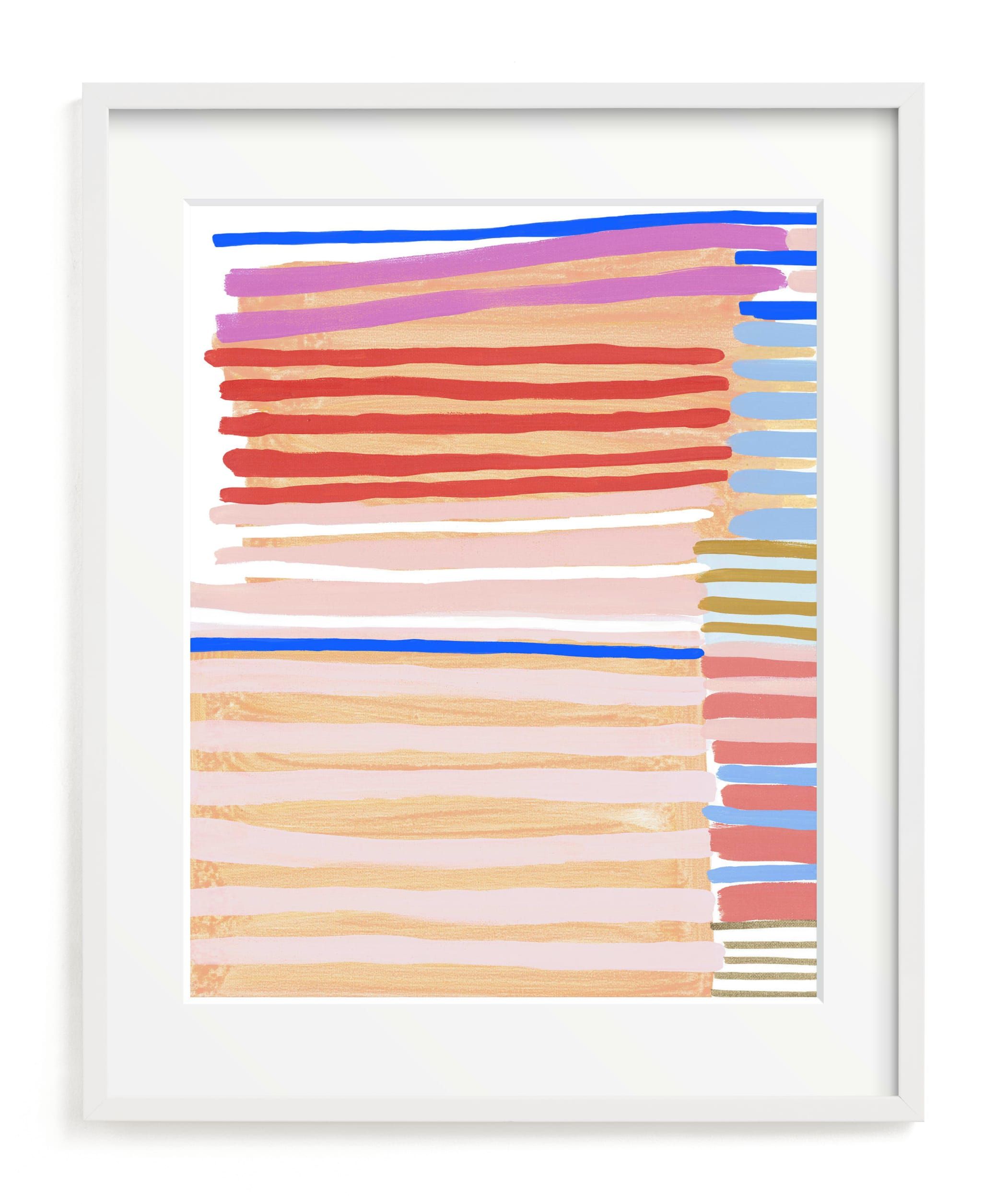 "Peach Party One" - Painting Limited Edition Art Print by Katie Craig. | Minted