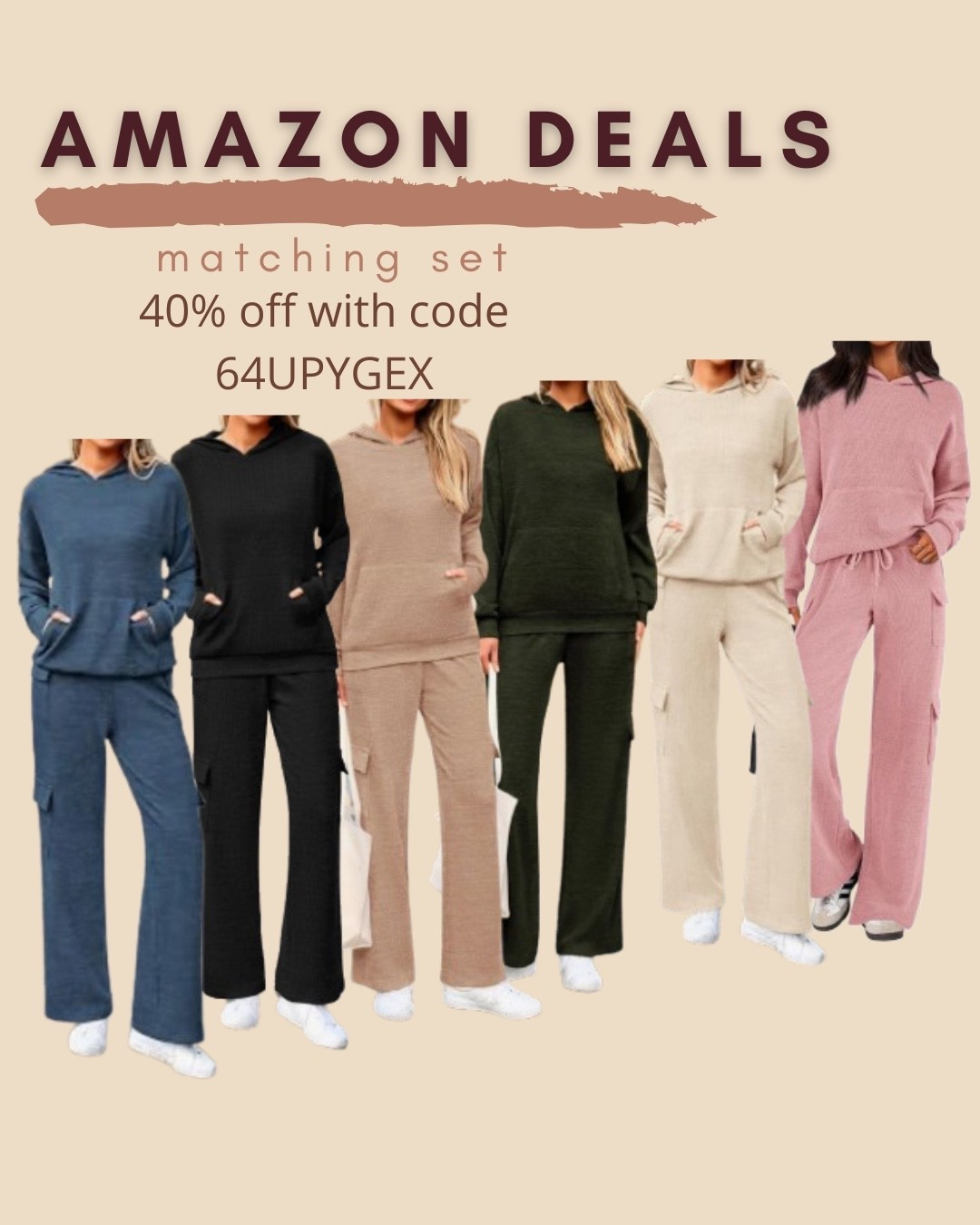 $19 ends 10/14

Amazon set
Amazon fashion
Amazon deals
Matching set
Two piece set
Jogger set
Comfy outfit
Travel outfit
Airport outfit