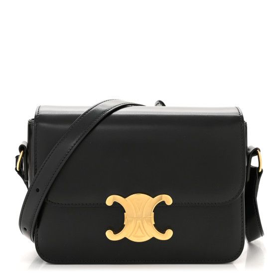 Shiny Calfskin Teen Triomphe Black | FASHIONPHILE (US)