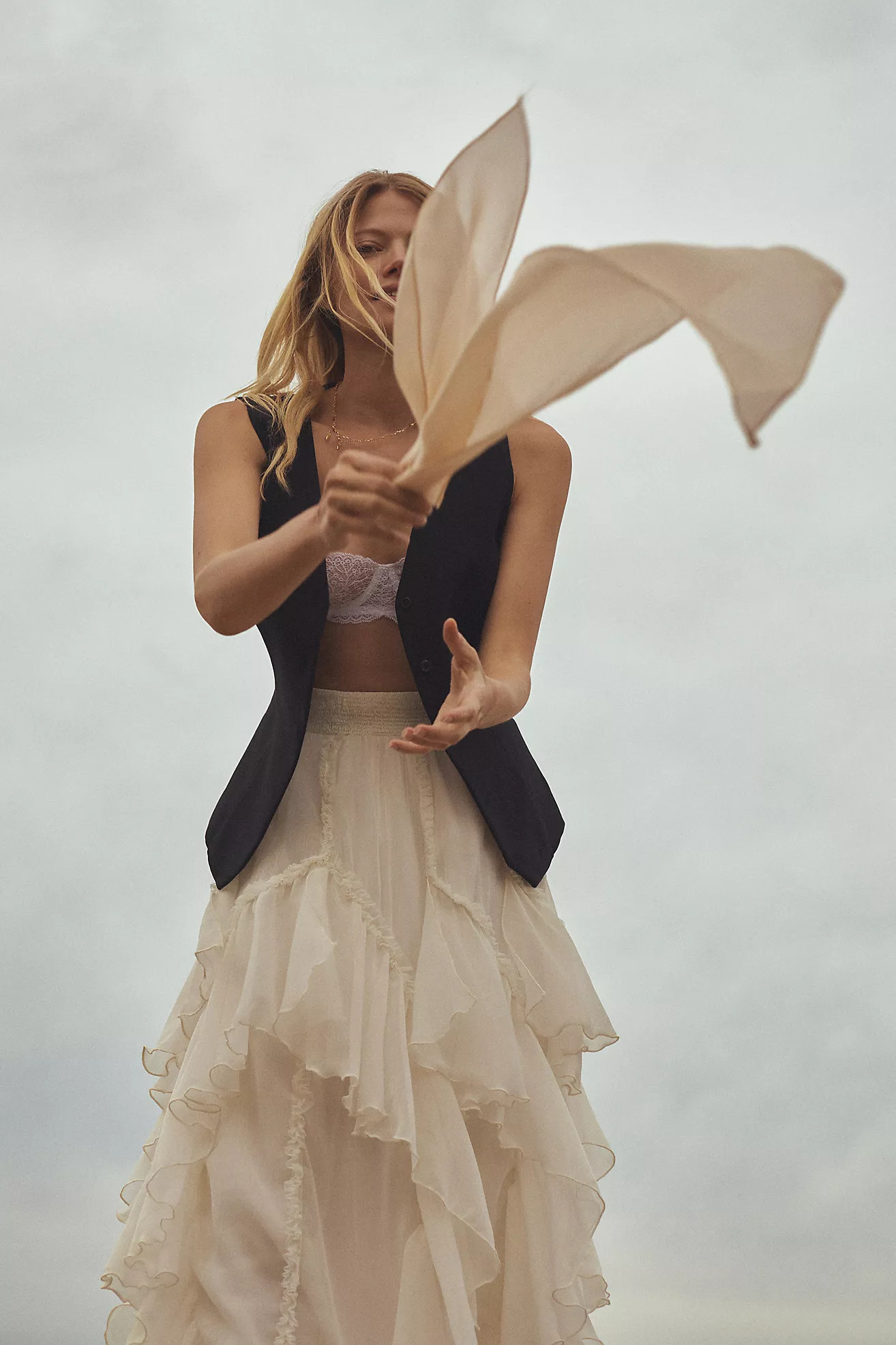 Kavita Bhartia Ruffle Maxi Skirt | Anthropologie (US)