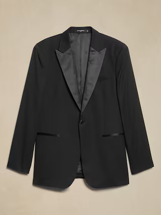 Tailored-Fit Luxe Tuxedo Suit Jacket | Banana Republic Factory