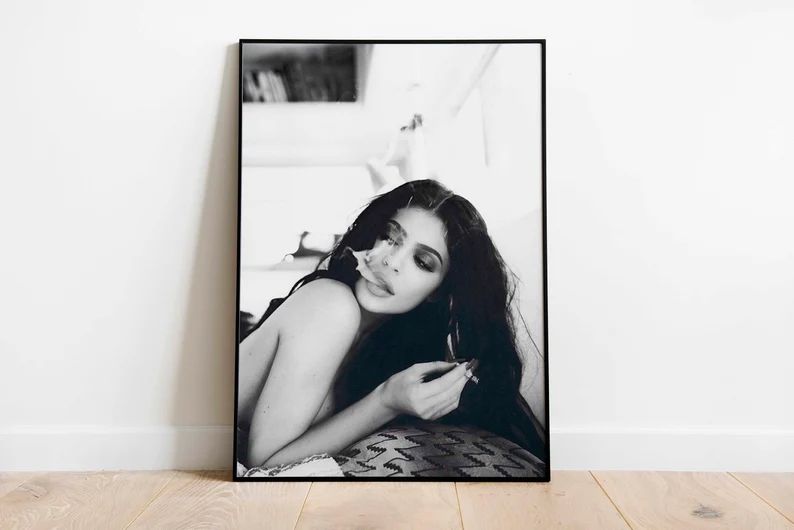 Kylie Smoking Cigarette Model Fashion Poster/Print  wall art Photography, High Quality Print, Fas... | Etsy (US)