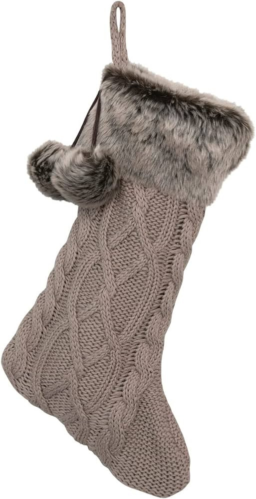 Creative Co-Op 20" Cotton Knit Stocking Amazon Home Decor Finds Amazon Favorites | Amazon (US)