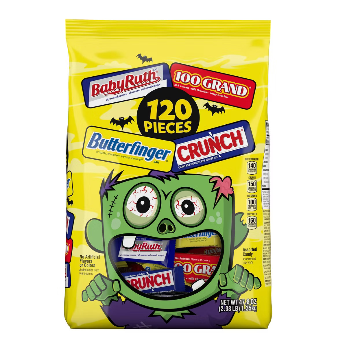 Butterfinger, Crunch, Baby Ruth, 100 Grand - 47.8oz/120ct | Target