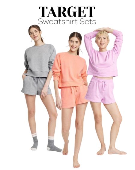 I found the perfect sweatshirt sets from Target! Total score! Loving these for the bipolar weather. Perfect for sleeping, lounging, walking dogs or going out. Pair with your favorite hat, beltbag and sneakers. 

#LTKSeasonal #LTKstyletip