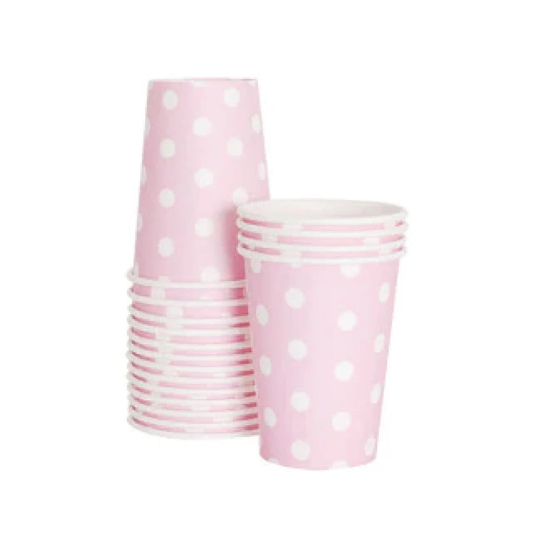 Pink Marshmallow Paper Cups 12ct | Princess Party Cups | Girl Baby Shower | Girl Birthday Party |... | Etsy (US)