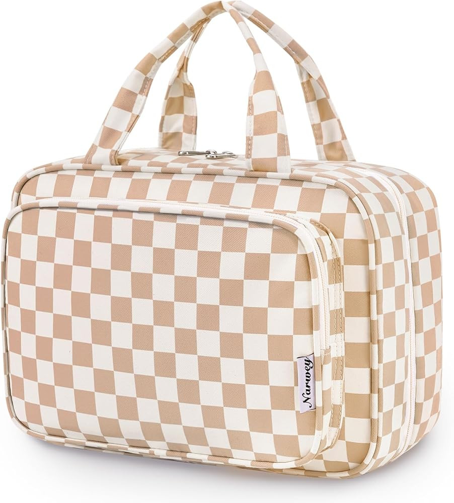 Narwey Travel Toiletry Bag for Women Large Hanging Makeup Bag Organizer Toiletries Bag for Full S... | Amazon (US)