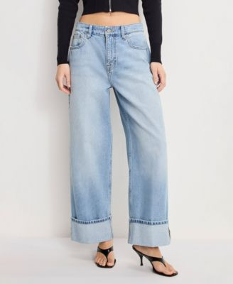 Good American Women's Relaxed Baggy Fit Jeans - Indigo | Macy's