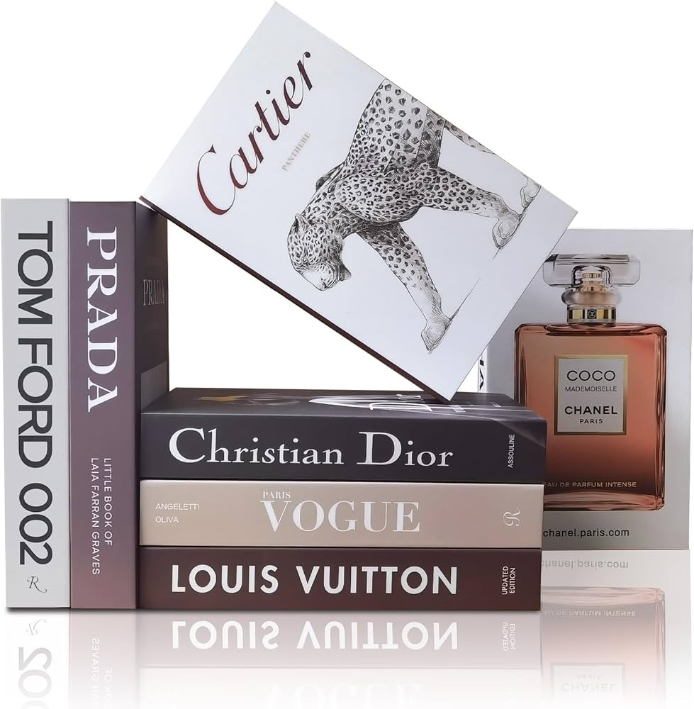Decorative Books for Home Decor, Set of 7 Fake Books, Aesthetic Bookshelf Decor for Living Room, ... | Amazon (US)