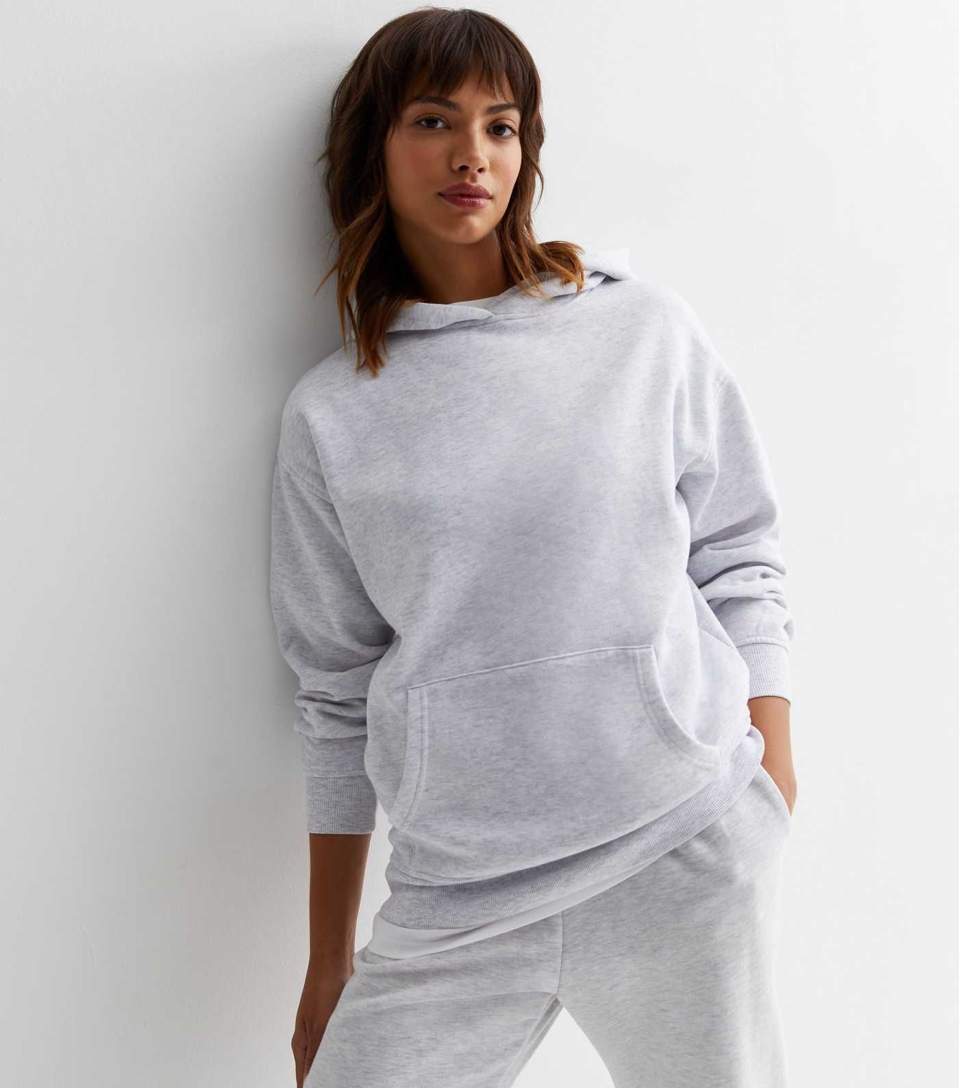 Pale Grey Pocket Front Hoodie
						
						Add to Saved Items
						Remove from Saved Items | New Look (UK)