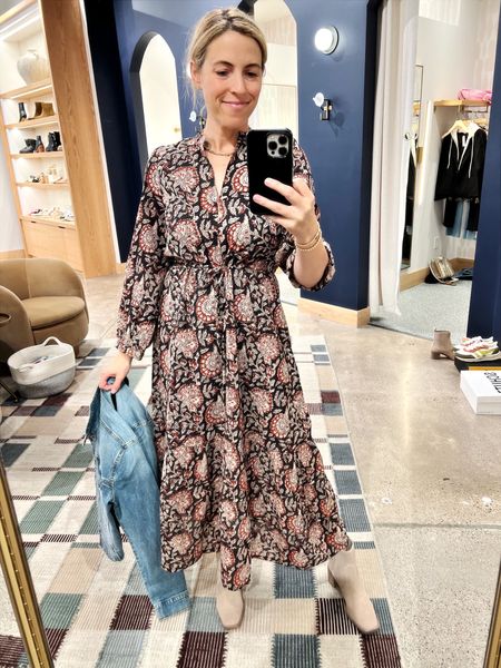 Fall look: Emerson Fry maxi dress, booties, and an optional jean jacket. The dress fits super cute and has a tie waist that is very flattering. Dress and boots TTS!





Teacher outfit
Nashville outfit 
Fall outfit 

#LTKshoecrush #LTKSeasonal #LTKstyletip