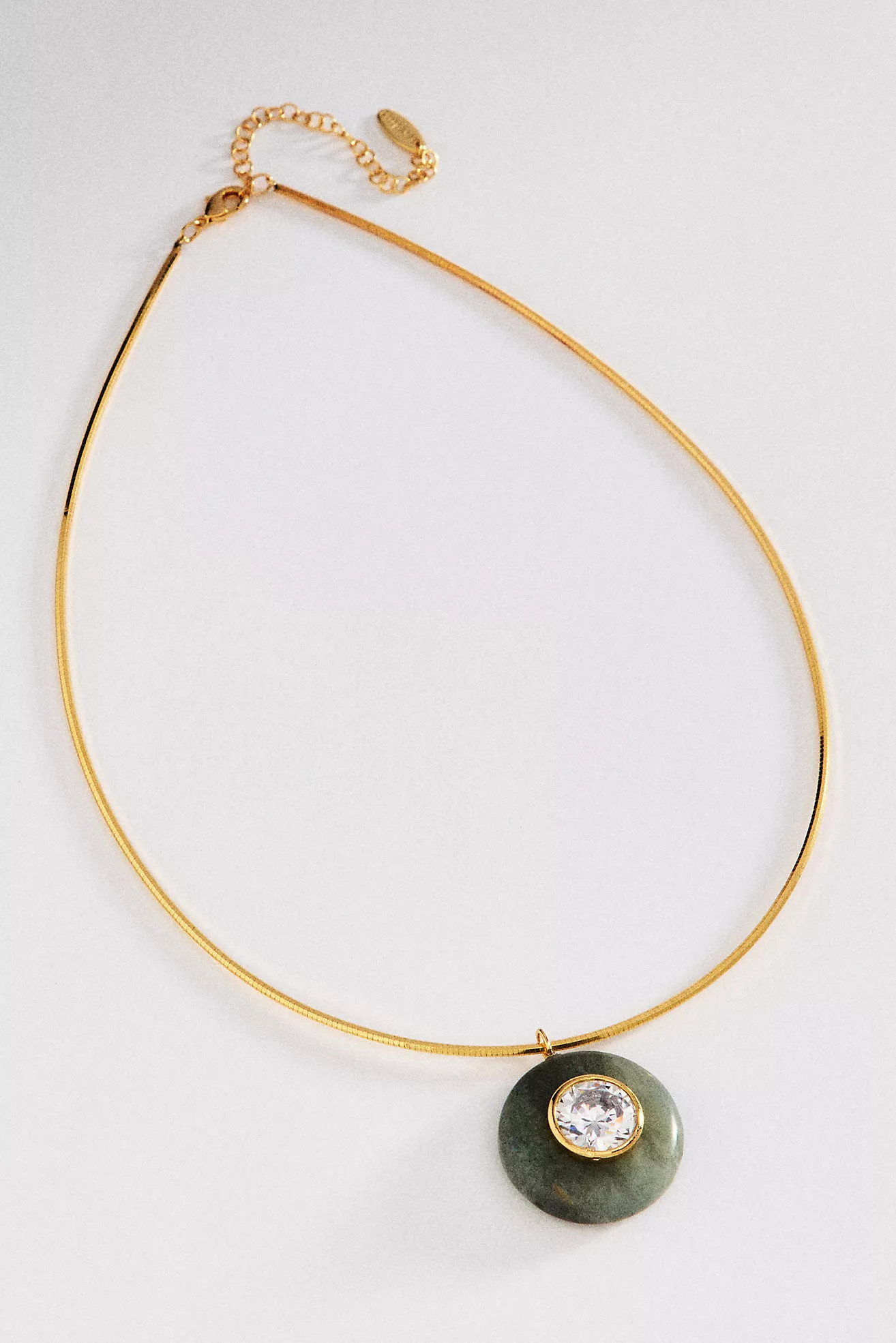 By Anthropologie Resin Bezel Pendant Necklace | Anthropologie (US)