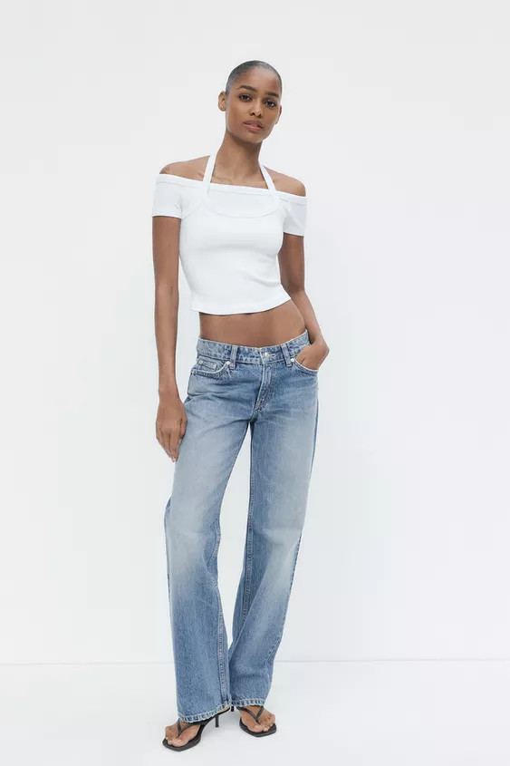 TRF LOW RISE STRAIGHT CUT JEANS | Zara US