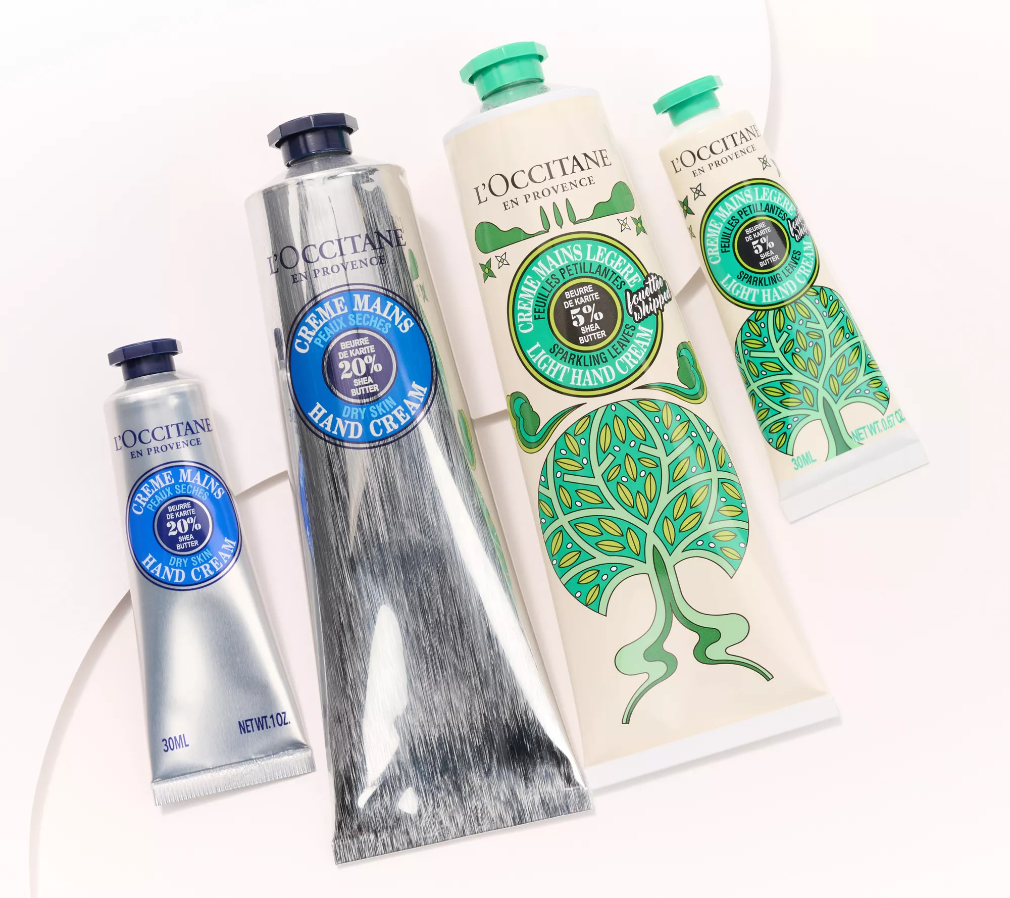 L'Occitane Holiday Hands Shea Butter Hand Cream 4-Piece Set - QVC.com | QVC