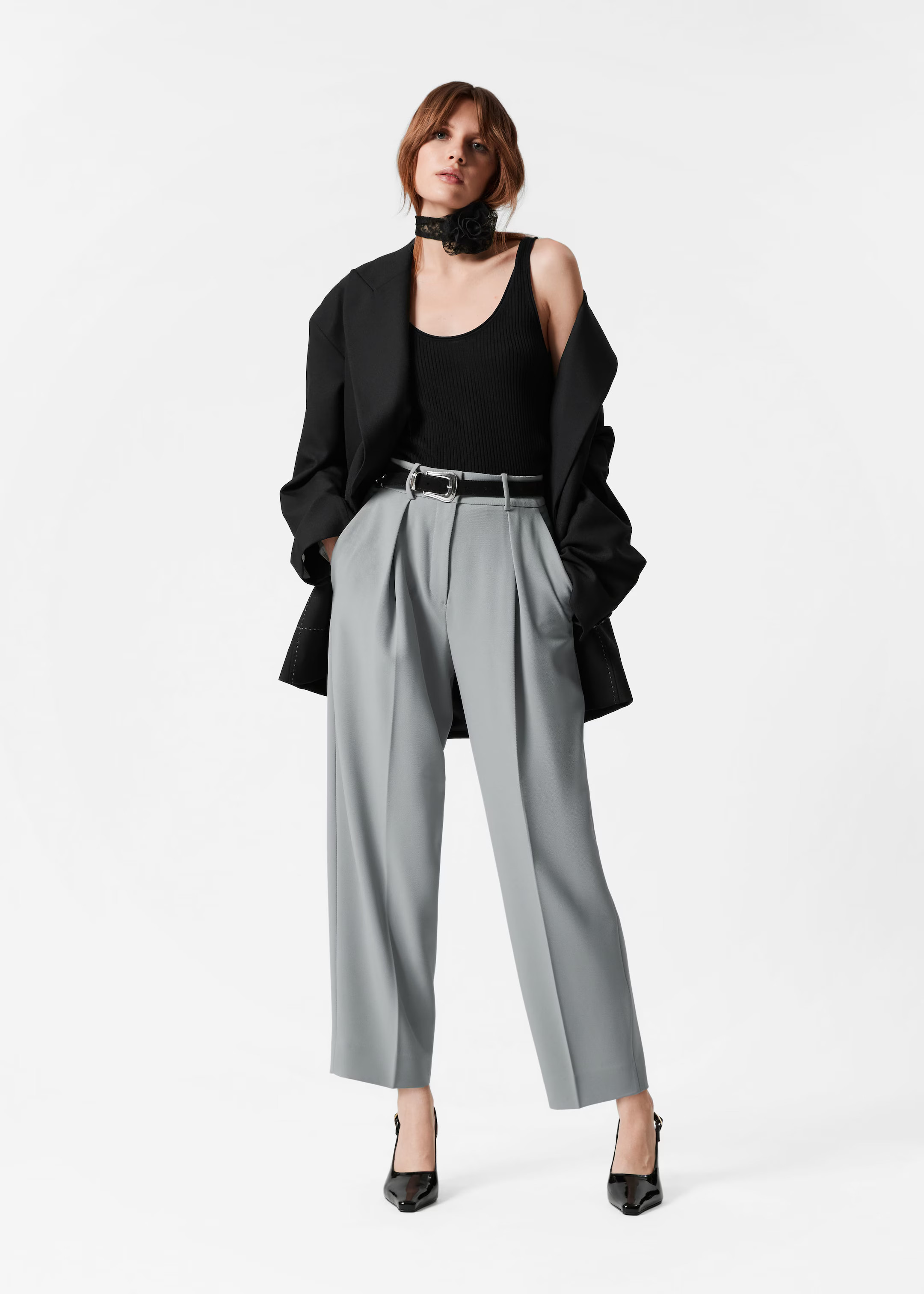Pantalon fuselé habillé - Gris - & Other Stories FR | & Other Stories EU