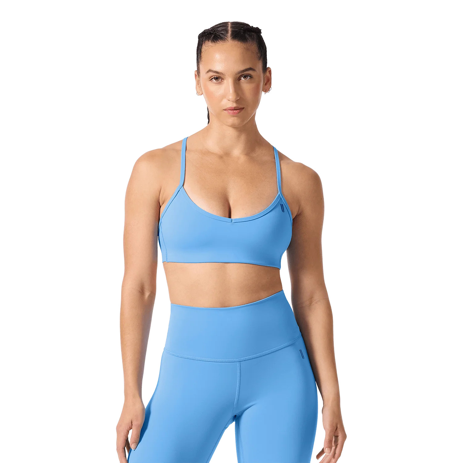 Light Blue Drive Thin Strap Sports Bra | NOBULL | NOBULL