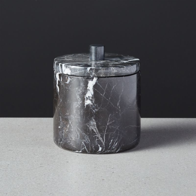Keep It Neutral Marble Sugar Bowl with Lid by Jennifer Fisher + Reviews | CB2 | CB2