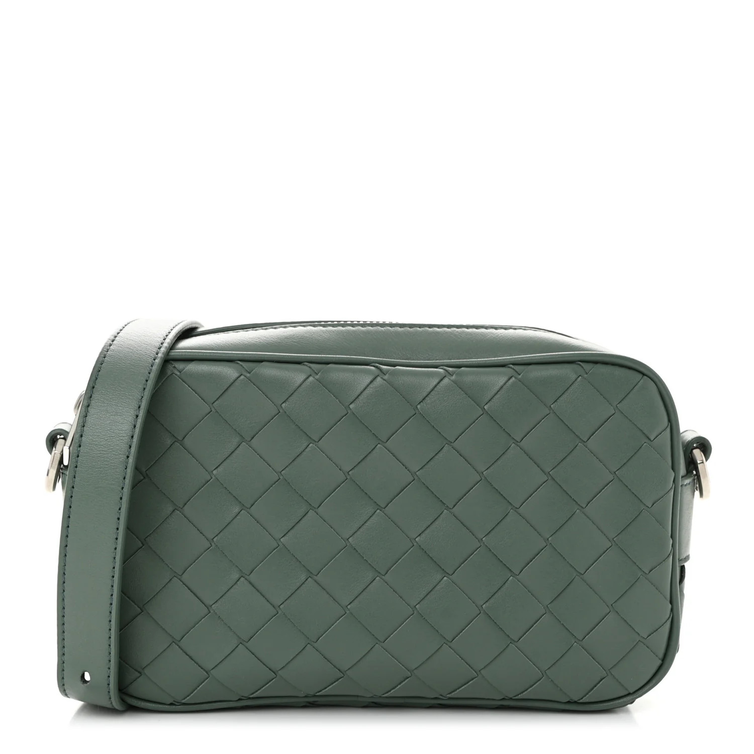 Bottega Veneta Calfskin Intrecciato Small Camera Bag Aloe 1756951 | FASHIONPHILE (US)