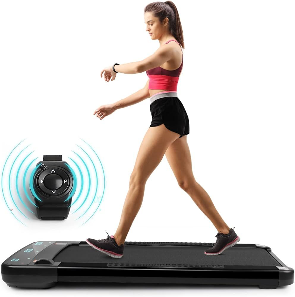 Treadmill 300 lb Capacity, Under Desk Treadmill with App, Walking Pad Treadmill, Electric Treadmi... | Amazon (US)