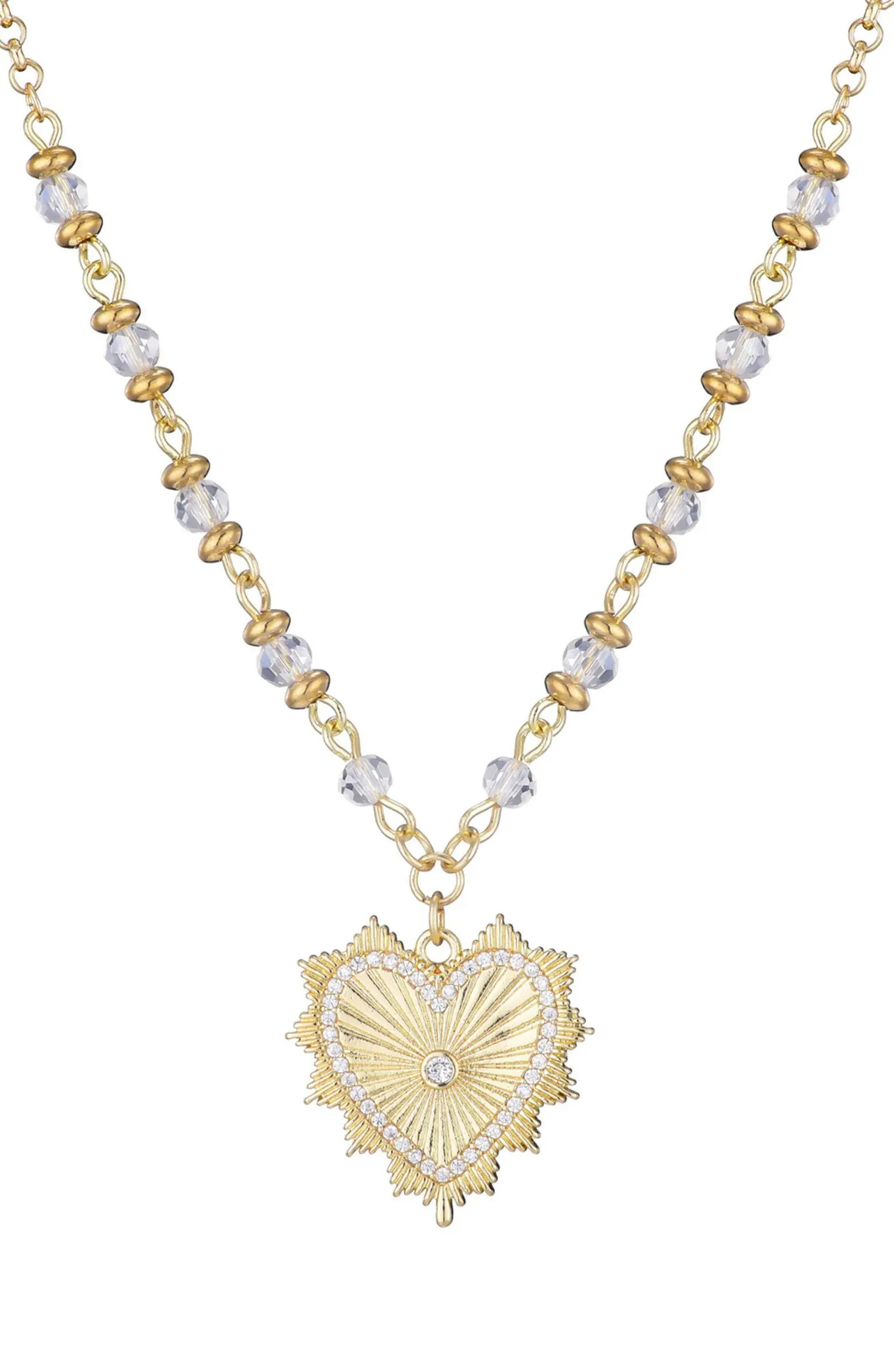 Cubic Zirconia Heart Pendant Necklace | Nordstrom Rack