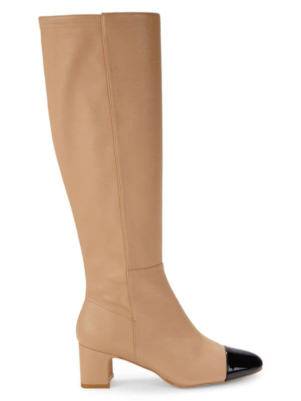 Milla Cap Toe Knee High Boots | Saks Fifth Avenue OFF 5TH