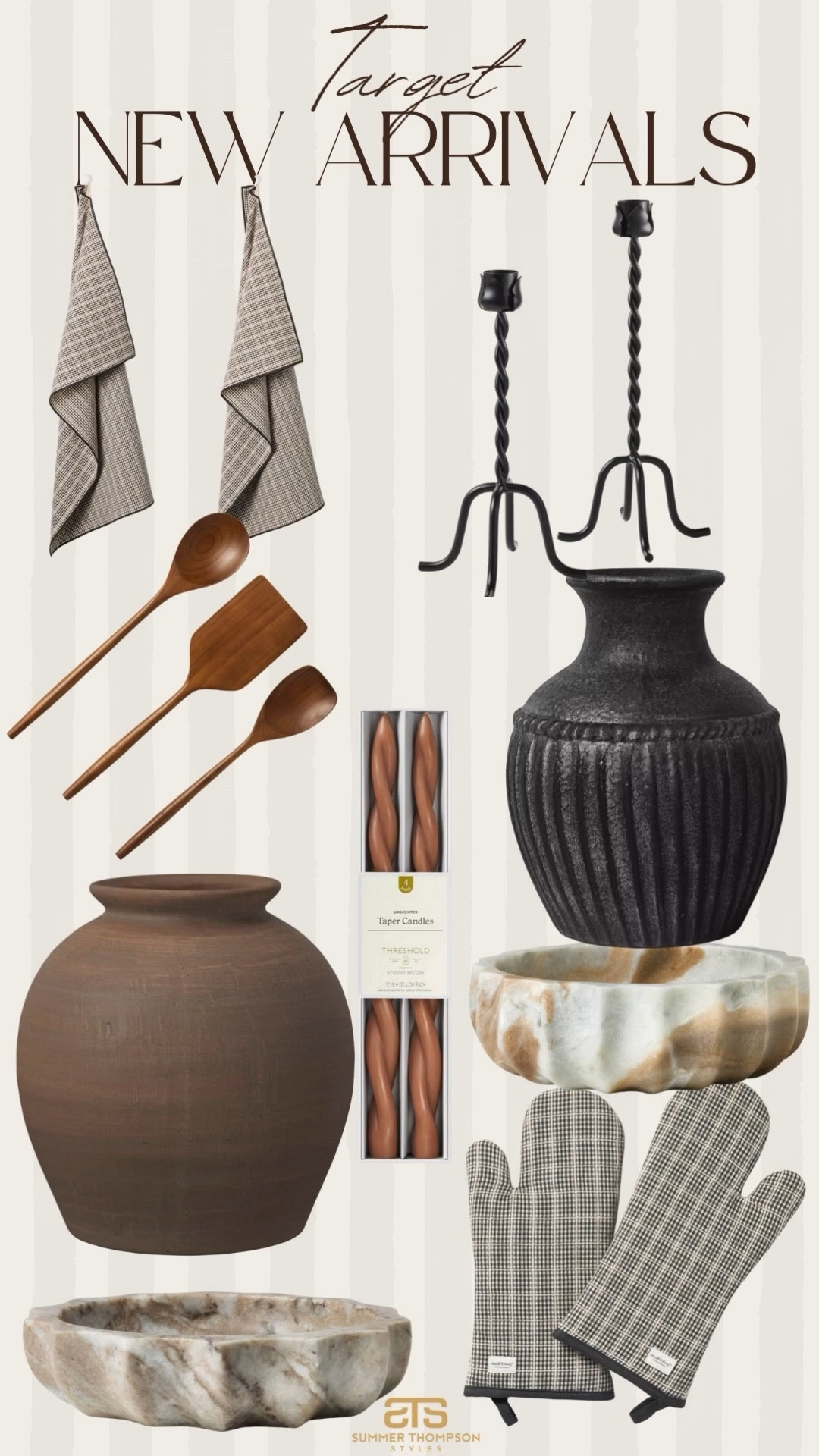 Target new arrivals that are perfect for spring! 

Marble candlesticks vase trending wooden utensils kitchen towels best sellers viral new arrivals 

#LTKHome #LTKSeasonal #LTKFindsUnder100
