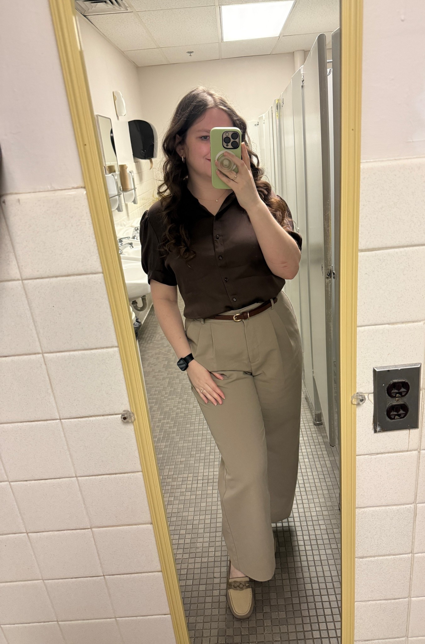 I swear I’m at work and not going on a safari! Wearing my tried and true Abercrombie Sloane Pant and my Rothy’s Drivers. My top is so soft and cute, it’s from Quince! Super easy business casual look to throw on and run out the door.

#LTKWorkwear #LTKMidsize #LTKootd