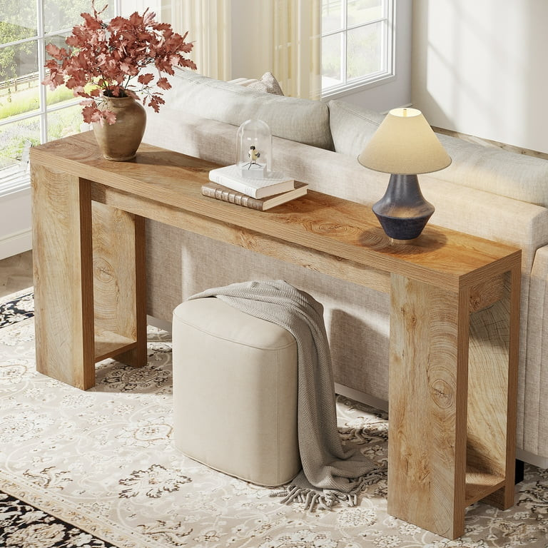 Tribesigns 70.9" Farmhouse Console Table, Wood Sofa Table Behind Couch, Narrow Long Entryway Tabl... | Walmart (US)