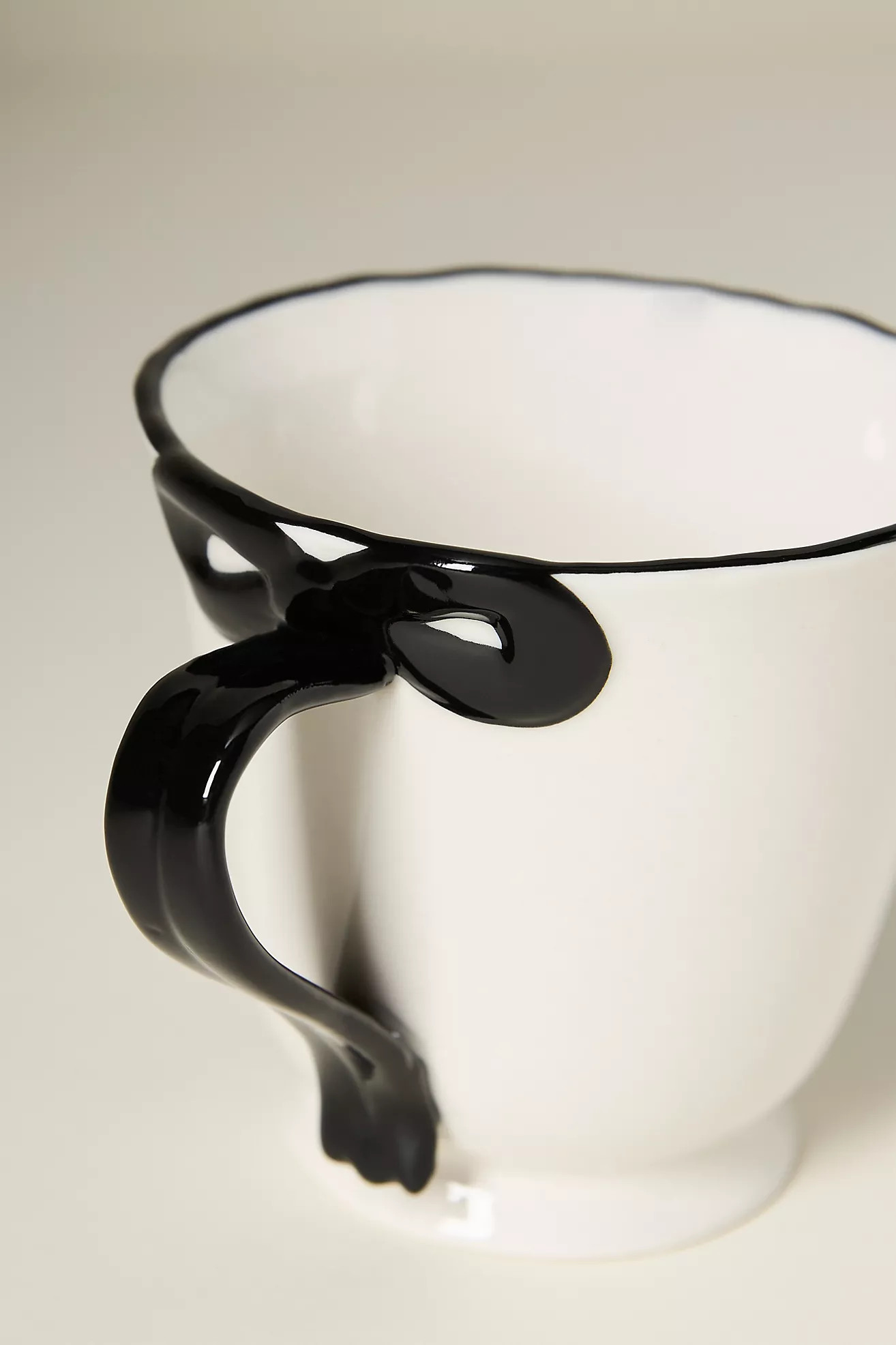 Benedita Bow Stoneware Mug | Anthropologie (US)